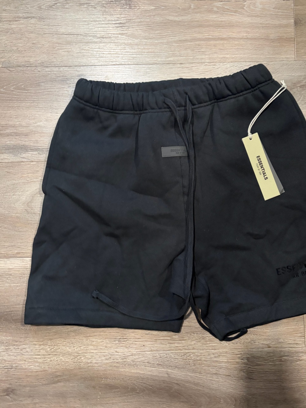 Essentials Men’s Black Athletic Drawstring Shorts